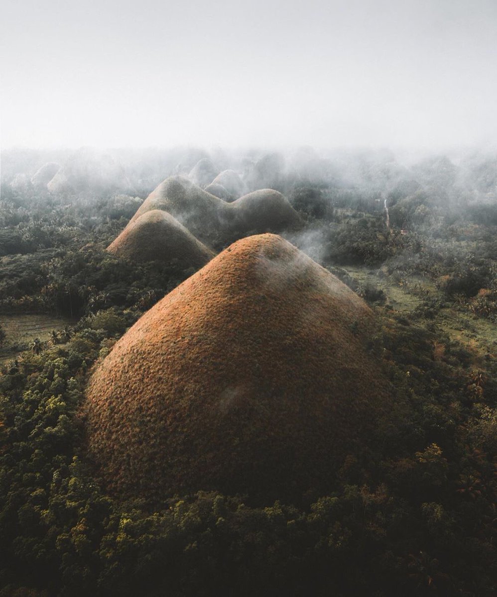 The Chocolate Hills a geological formation in the Philippines.