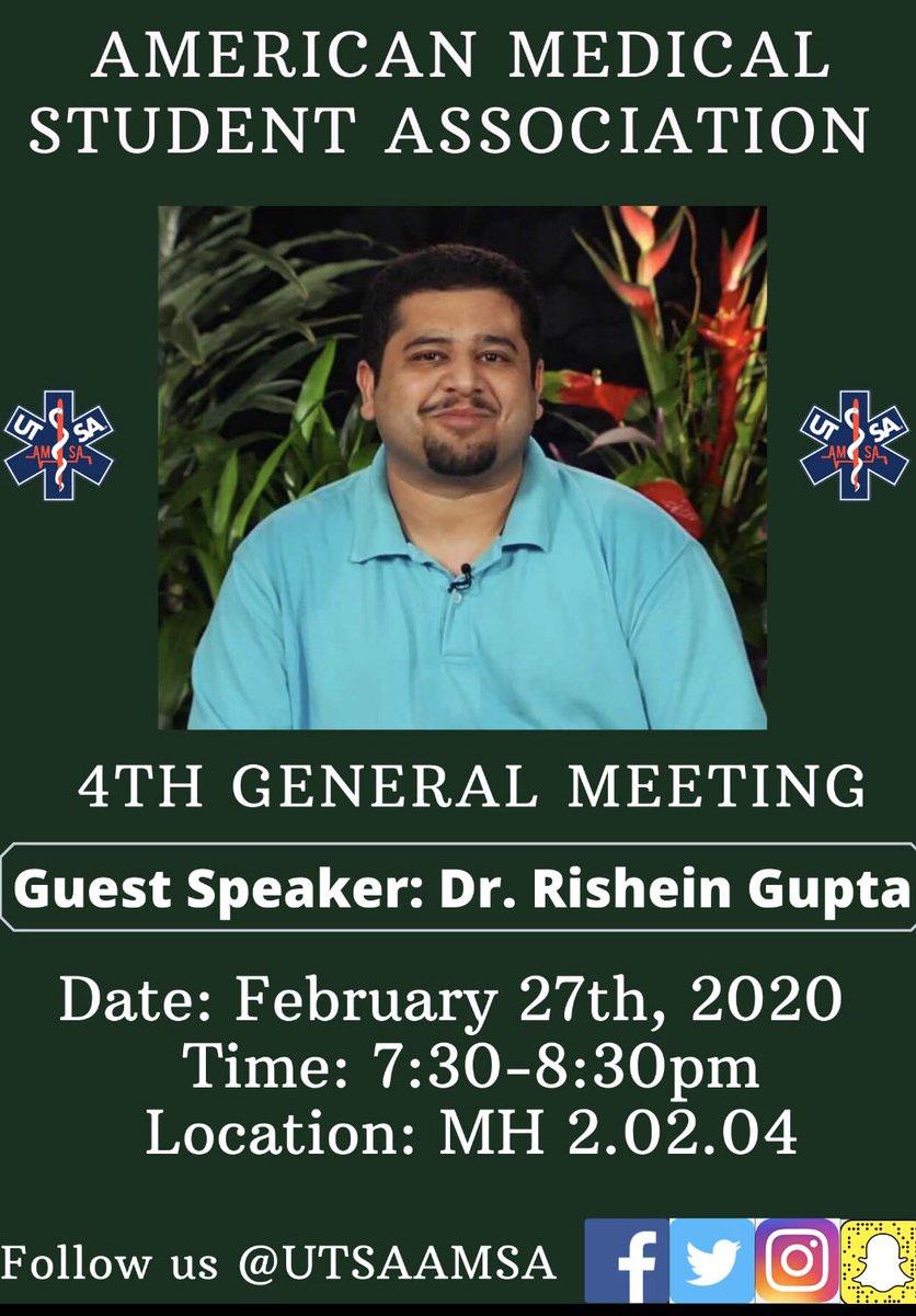 Good Evening Famsa❤️!.This week our 4th General meeting will be on Thursday. Our guest speak Dr. Rishein will be talking to us about his life and journey in Research. You don’t want to miss this meeting, and hope to see you all there💕💕.#Research #Amsa #Utsa #medicalstudent