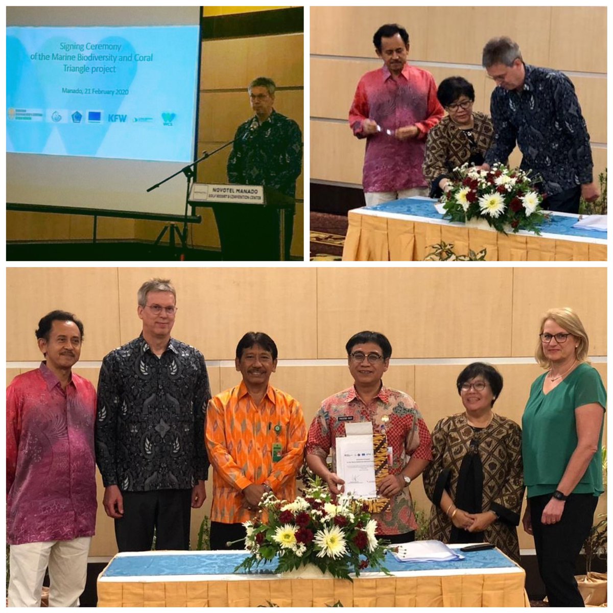uni_eropa's tweet photo. #GoodNewsTuesday @DubesUniEropa visited Manado last week. The EU๐ช๐บis supporting the preservation of the #CoralTriangle through a โฌ10mio programme.
Working with @KfW it will strengthen MPA management & promote community development in North Maluku & North Sulawesi ๐๐ค๐ #EUandRI https://t.co/vuyQDLSv73