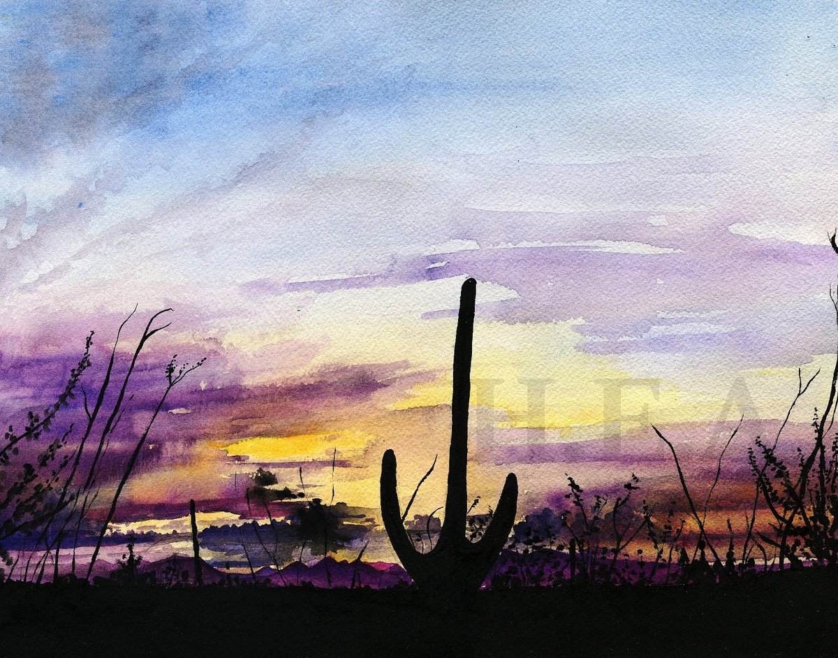 annica37's tweet photo. New art in my shop# #etsy shop: #sunsetcactus #Watercolorart print for home decor, #Cactusartprint, #watercolor #landscapedesert painting, #sunsetdesertpainting https://t.co/YfEYZ7S8zf https://t.co/0D78SN5Xrx