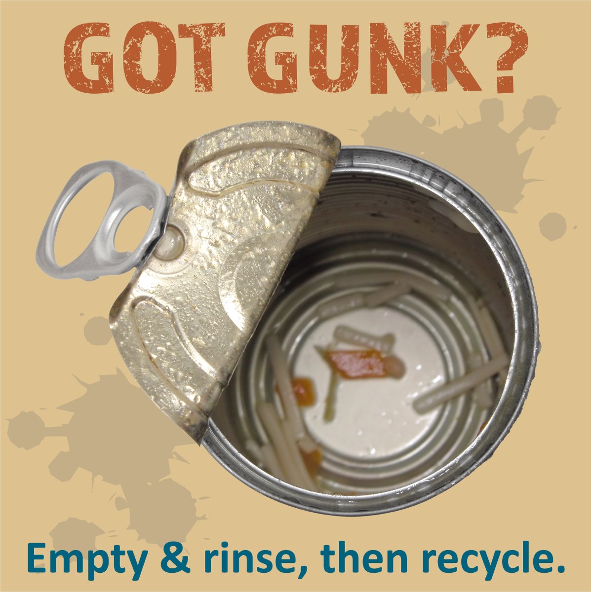 WaukCoRecycles's tweet photo. Gunk is not good! 🤢

Whether you have gunk, ick, crud or gloop left in the container, please make sure to empty &amp; rinse before recycling! 
#WaukCoRecycles #RecycleRightWI https://t.co/JviwMFHa0P