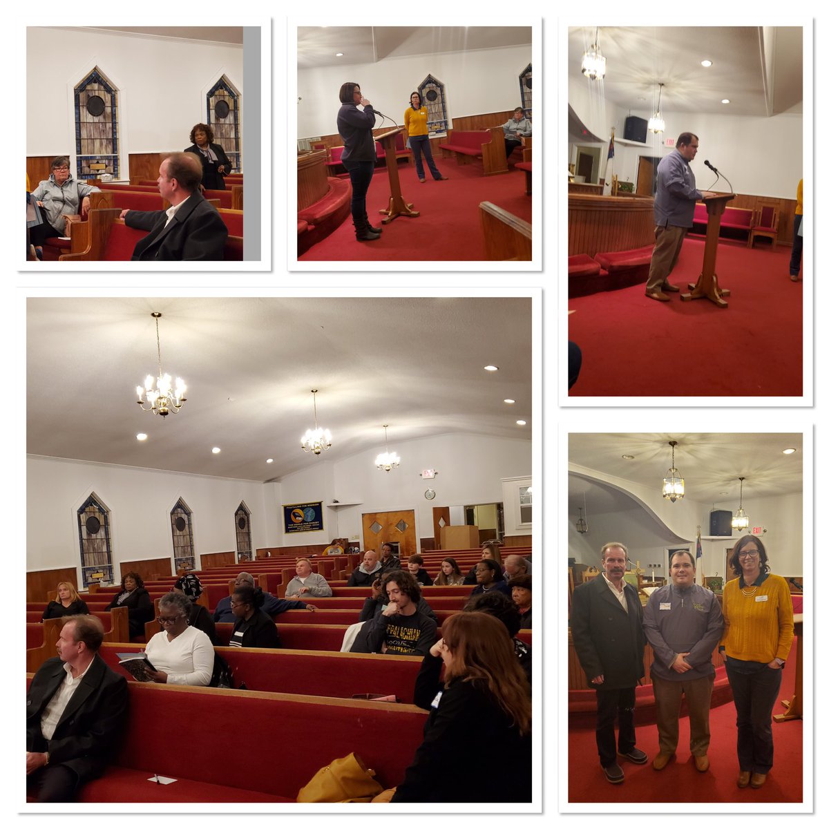 Thank you to all who attended our first Town Hall. Thank you Pastor Brian Cornelius for the use of Bryant Chapel AME Zion. We appreciated the support of the Mayor of Cove City, D. Mitchell and Frances Boomer member of Craven County BOE #ThisIsWCMS #OpenConversation #MovingForward