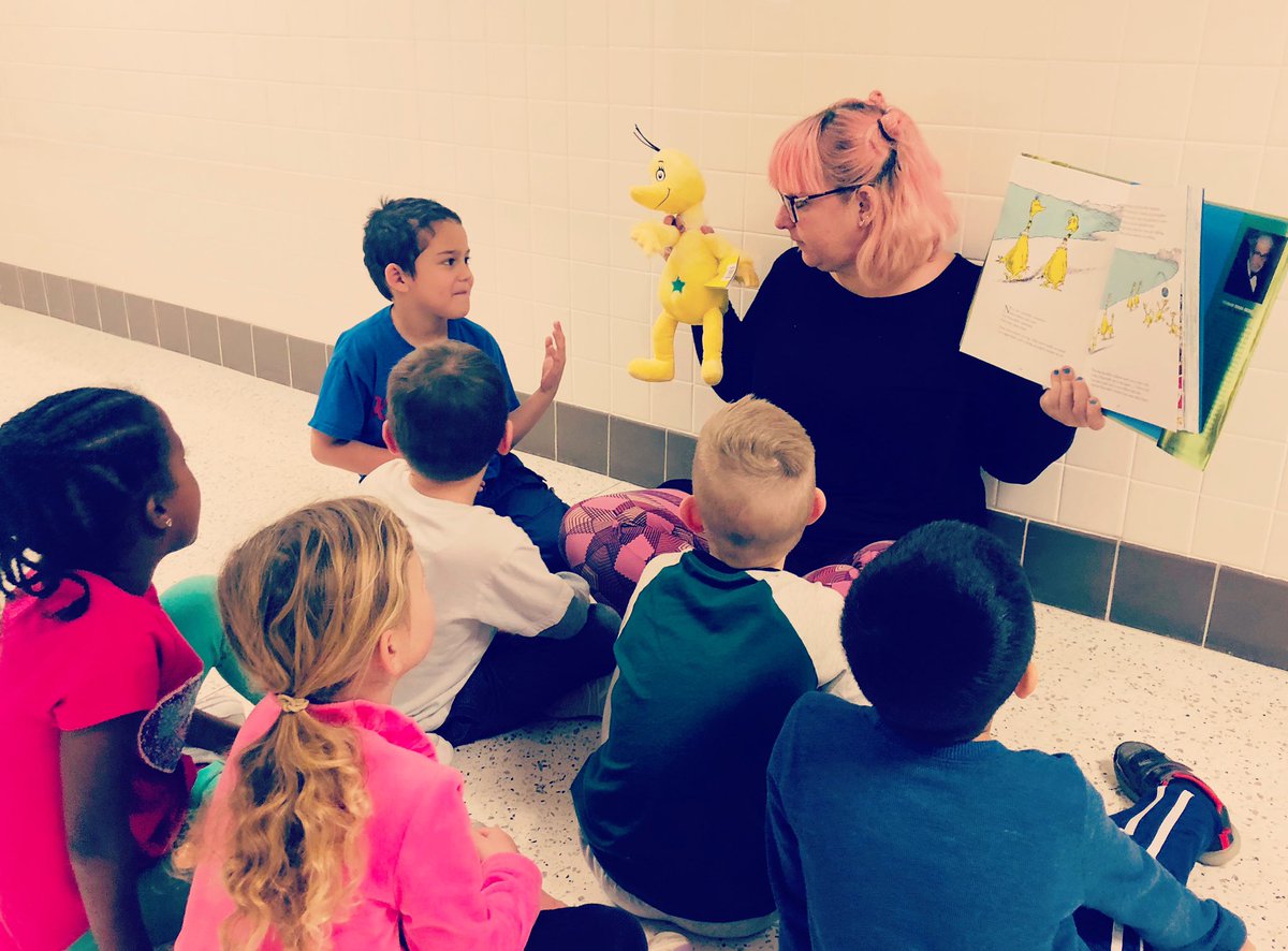 MissHer20's tweet photo. connecting dr seuss to dr king - who says little kids can’t understand big ideas?  📸: @KennyBoyers https://t.co/owoMZGaUsE