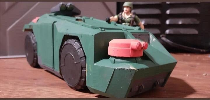 GIJoeNation's tweet photo. One our Awesome JN Admins. ( future_universe_ ) on @GIJoeNation IG shows how compatible the Aliens Walmart special colonial Marines vehicle is with Modern Joes. #GIJoeNation #gijoe #gijoecommunity #aliens #yojoe #toysaremeanttobeplayedwith https://t.co/SfrPWjGsW9