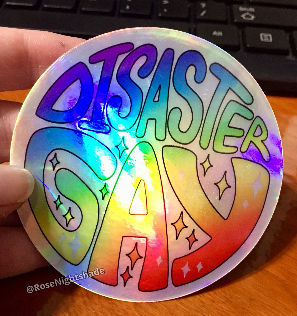 RoseNightshade's tweet photo. Eyyyyyy~ Just listed some new stickers over on my shop~! :D And YES the rainbow holo foil IS REALLY THAT SHINY AND RAINBOWY!!!!
https://t.co/OAwbZiTrpj 
RT's &amp; comments appreciated as always~! 💖🙏
#Pride2020 #GayPride #Rainbow #Stickers #Pride #Gay #Queer #DisasterGay #unicorns https://t.co/vJpGgs57DP