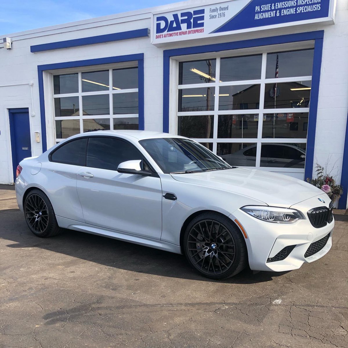 Dareauto's tweet image. We always have cool cars coming through our doors! Check out this new 2020 BMW M2 Competition in Hockenheim Silver!