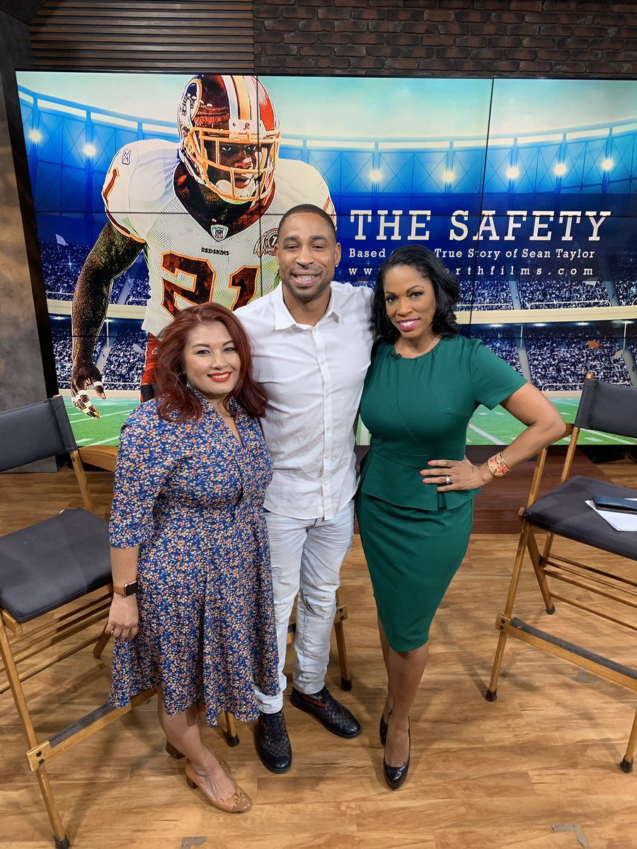 ShawnYancyTV's tweet photo. Thank you @Fsmoot21SeanT and @NeardeyTrinh for joining us on @fox5dc  to talk about the new #SeanTaylor movie, #TheSafety21 https://t.co/MM20eu1au7