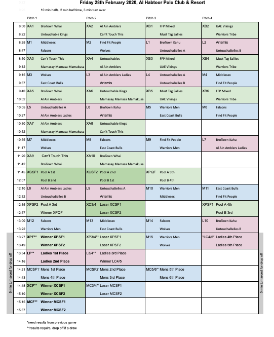 super6sdubai's tweet photo. Gearing up to be a great day on Friday. All teams confirmed and schedule has been emailed to teams. First game is at 8am and we will be wrapped up by 4pm. Excited to have @Rob_Greenfield join us for the finals and the prize giving. Free for spectators come. @MiddleEastTouch https://t.co/CUlKjG6fyI