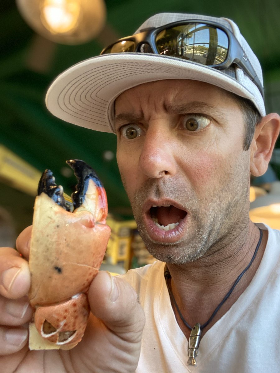 mike_Iaconelli's tweet photo. I didn’t have a very good tournament in Florida, but I did eat some really good Stone Crab Claws! @PinchersUSA #gotcrabs https://t.co/TsMty8HomL