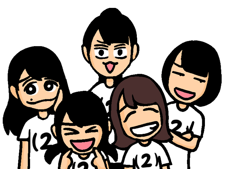 「アップアップガールズ(2) 結成3周年おめでとうございます #アプガ2 」|みずしな孝之「きりもやびより」5巻（最終巻）は4/21発売のイラスト