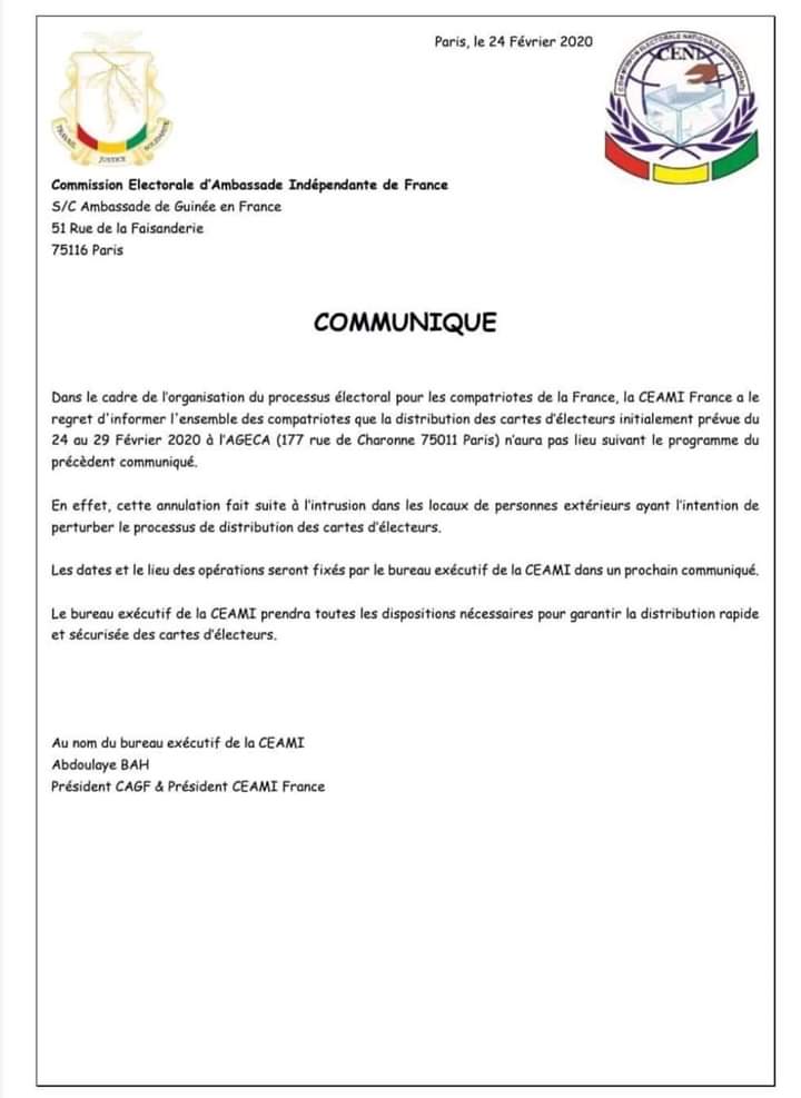 FodBALDE2's tweet photo. La fameuse #CEAMI #FRANCE aussi se rétracte.
Les #guinéens ne veulent pas d'une mascarade électorale
#Amoulanfé
#Aféfésa_Asigamanè
#Deux_Mandats_Ça_Suffit
#2020_Un_Autre https://t.co/fV9SlCMNzk