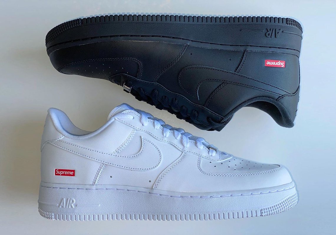 TheSoleLibrary's tweet photo. Nike Air Force 1 and Supreme will release a pair of all back and all white  box logo branded low tops in April. People have been vocal about their feelings on the upcoming collaboration.

What do you think?

#TheSoleLibrary https://t.co/vy05mQazQm