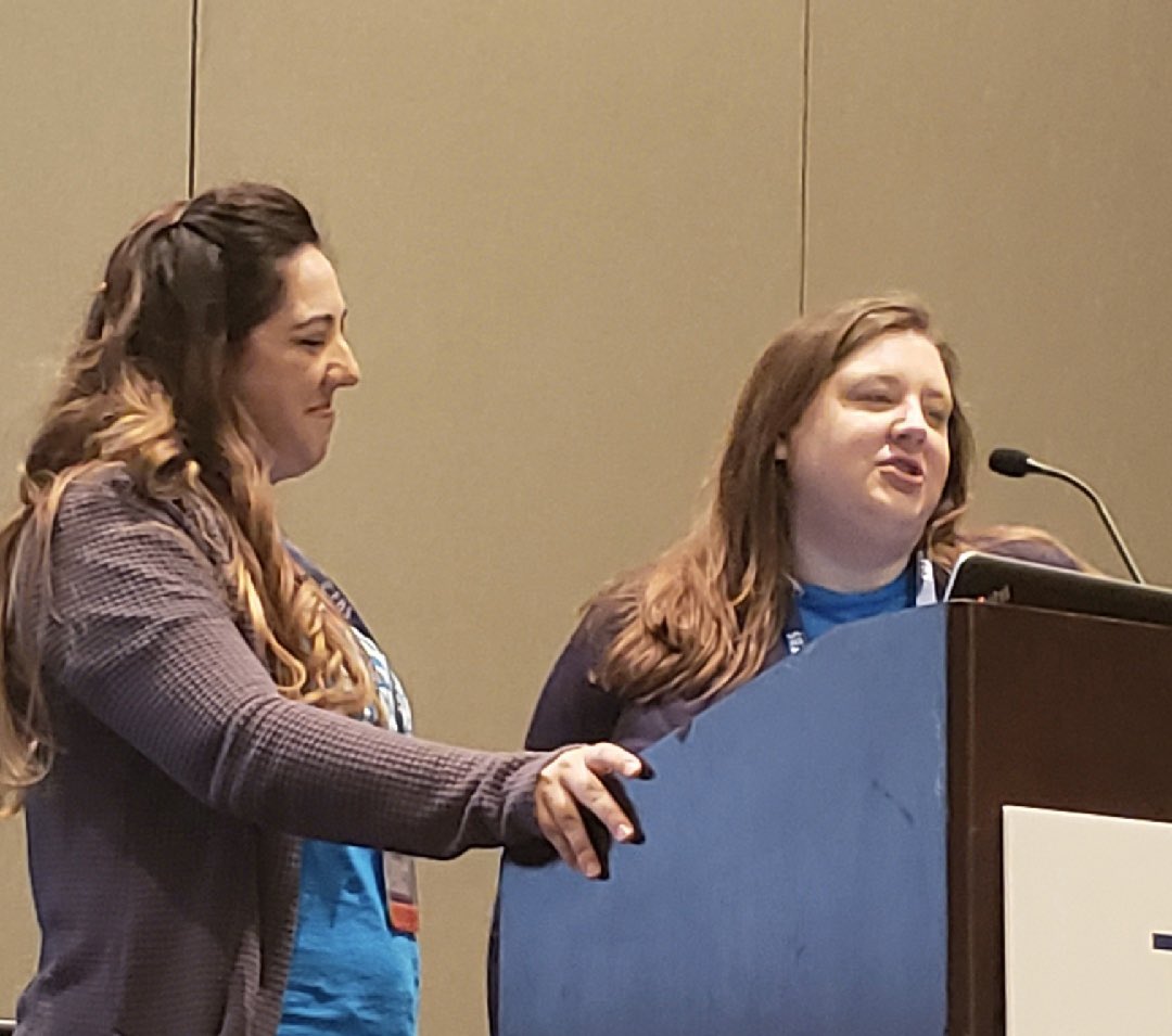 NBrezelSLP's tweet photo. On Saturday @JlifeSlp and I unveiled the new SI Disability Determination Guidelines for Language Disorders with Autism to a room full of people at #TSHA2020. Thanks for all the hard work @haustriwindo, @MandyStatonSLP, @JNegronSLP, and Laura Bray! I hope we represented you well! https://t.co/vLDhGQFczp