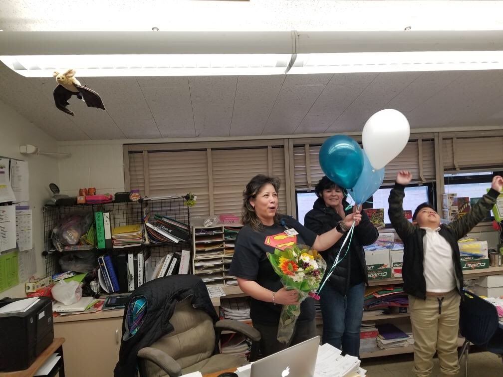 SunriseMtnEPISD's tweet photo. Congratulations Ms. Gonzalez for being named a semi-finalist for Elementary Teacher of the Year! So proud of you! #TOY #iamepisd https://t.co/LoY6v8Jc7x