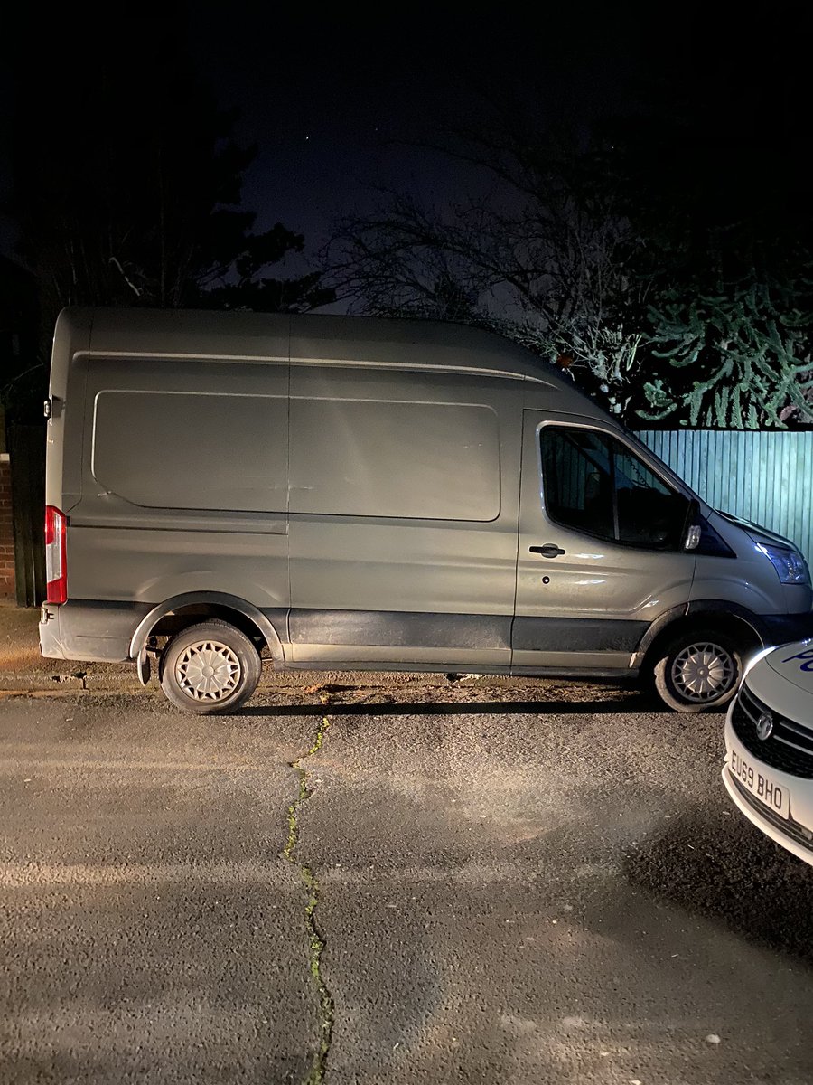 PCs Goodwin and Dukelow have located this stolen Transit from the <a href="/metpoliceuk/">Metropolitan Police</a> area on false plates. Second stolen recovered tonight. Can we make it a hat trick again!? 
<a href="/essex_crime/">Essex Crime & Surrounding Areas.</a> @essex_sviu