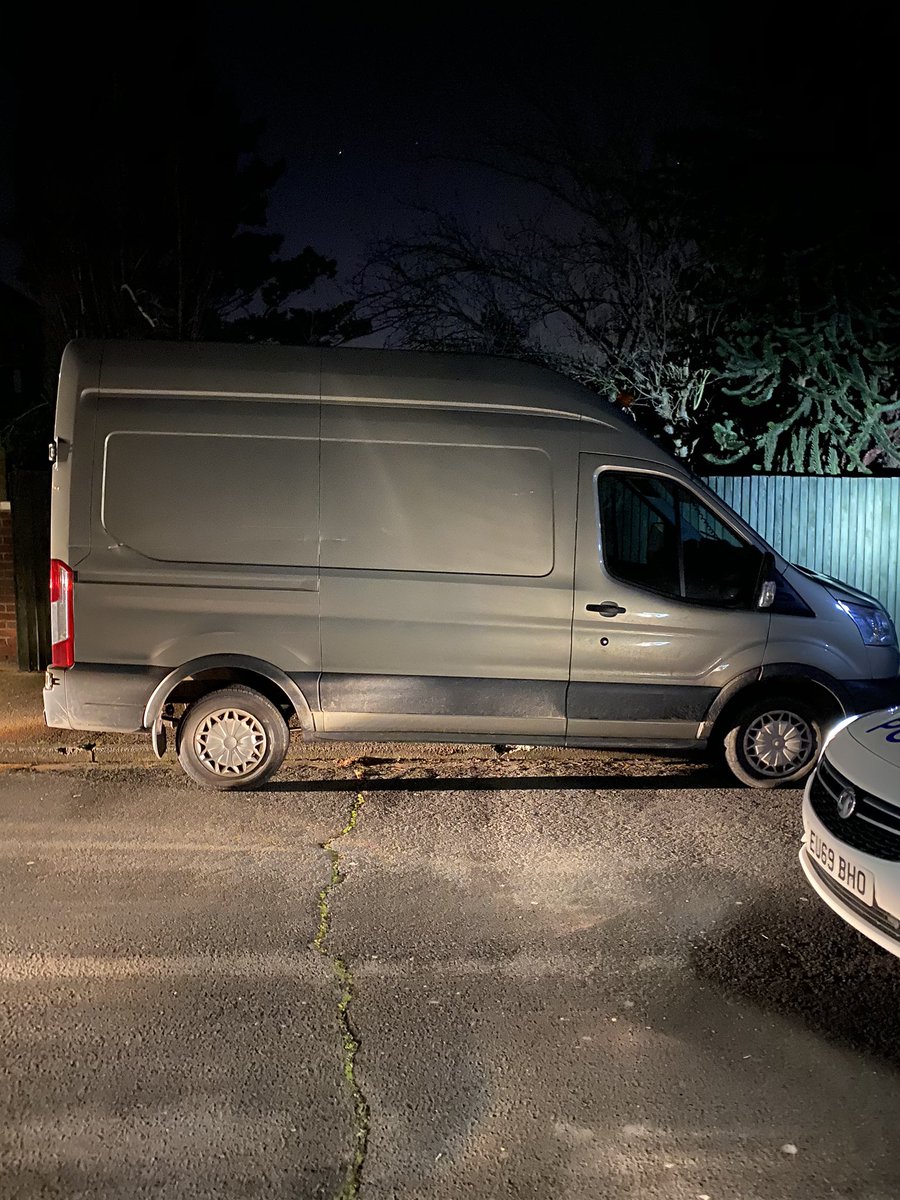 PCs Goodwin and Dukelow have located this stolen Transit from the @metpoliceuk area on false plates. Second stolen recovered tonight. Can we make it a hat trick again!? @essex_crime @essex_sviu