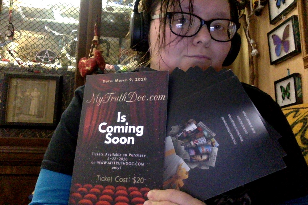 vegasobsidian's tweet image. My video is almost done! I'll reply to this tweet with the YT link by midnight tonight. Working on the finishing sections now! #HAIMSTER 
S.O. to @BigWillyStyl619 for the #MYTRUTHDOC posters! Thank you #FAM 💓🦋
