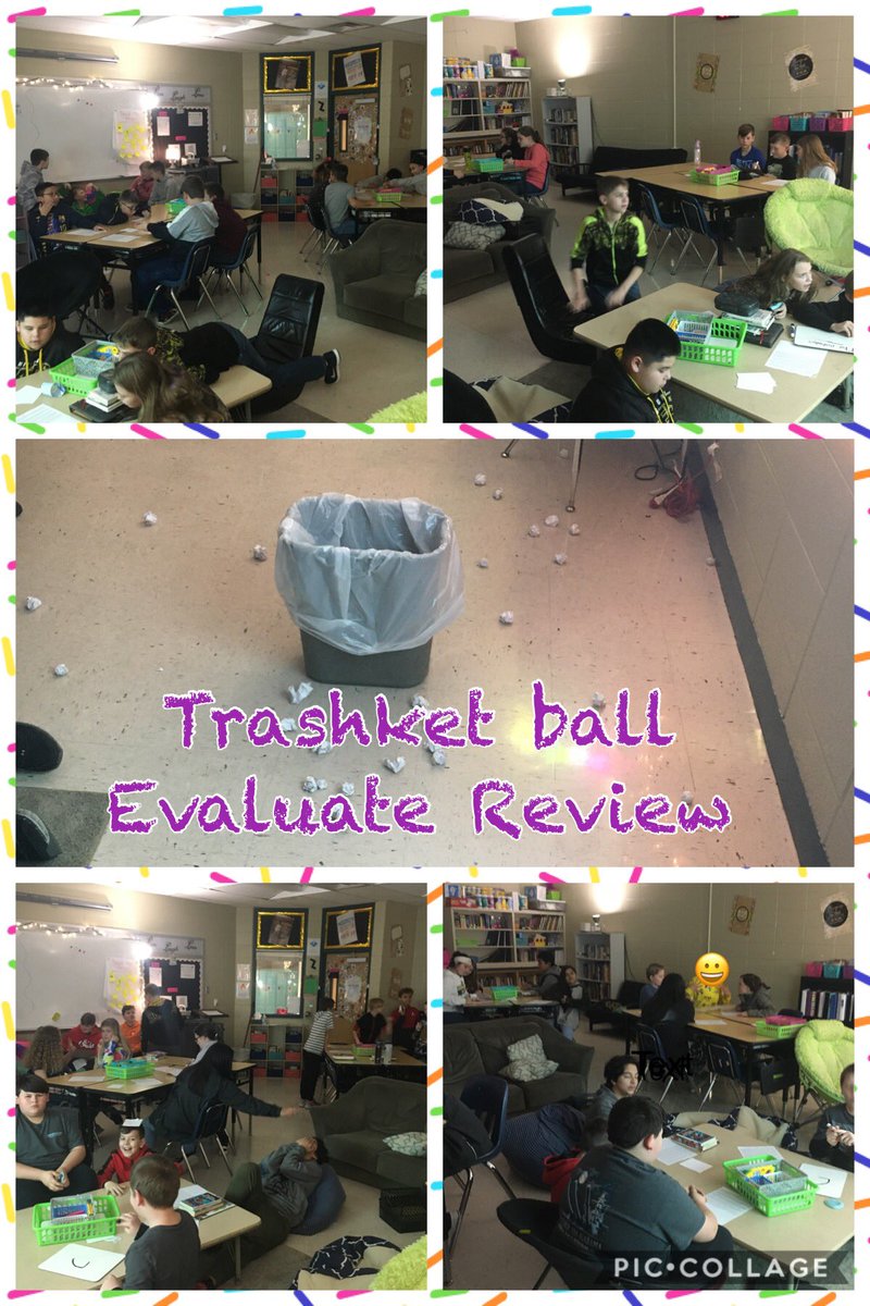 Trashket Ball is a class favorite review game. <a href="/CharityWRocks/">Charity Williams</a> <a href="/PowersTonna/">Tonna Powers</a> @NeoshoMiddle  #NMSChampions