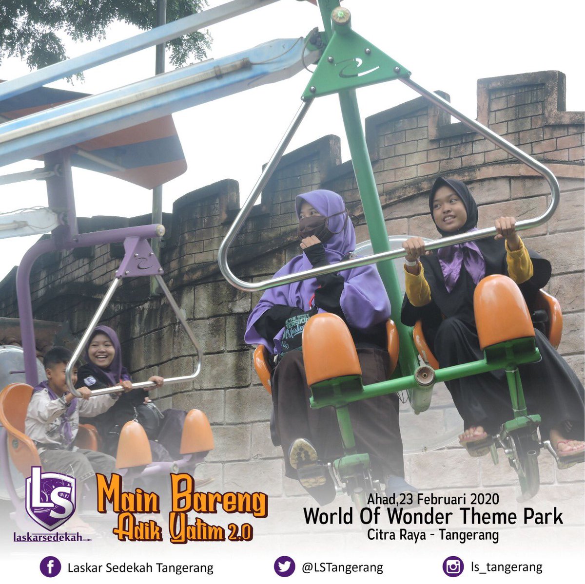 LSTangerang's tweet photo. Dokumentasi main bareng anak yatim kemarin Di Word of Wonder Theme Park 

Seneng deh rasa nya lihat anak anak seneng diajak main.. 

Nanti main lagi yaa 

#mainbareng #lst2020 https://t.co/blQXlRMO5E