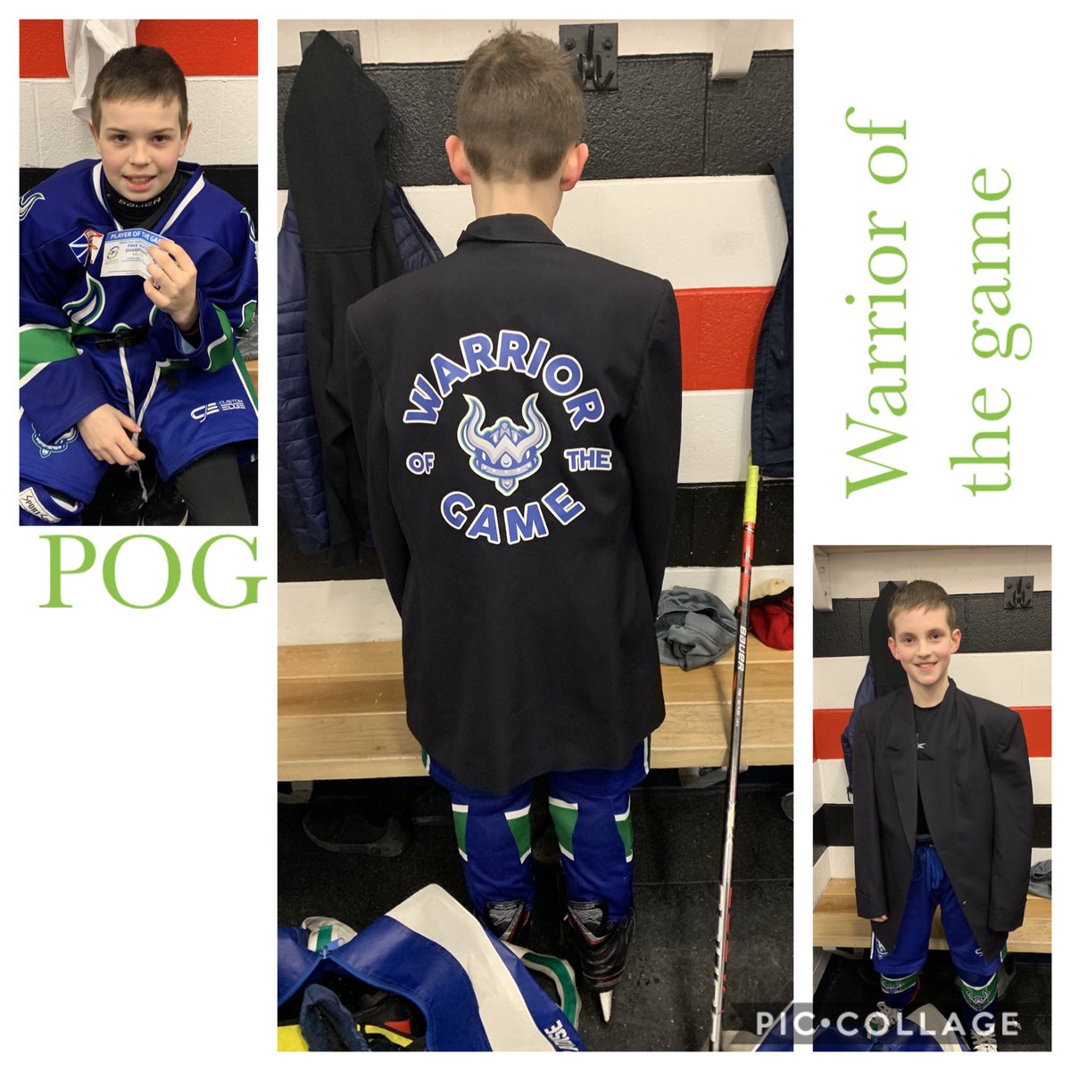 Player of the Game-Nathan Torraville @AtlanticProSpo1 , Warrior of the Game Hudson O’Keefe ( Hudson is in the Headlines twice this week and its only Monday, WTG bud) 💚💙🏒🥅<a href="/customedgenl/">Custom Edge Pro Shop</a>  @PmhaWarriors @DJHLnews
