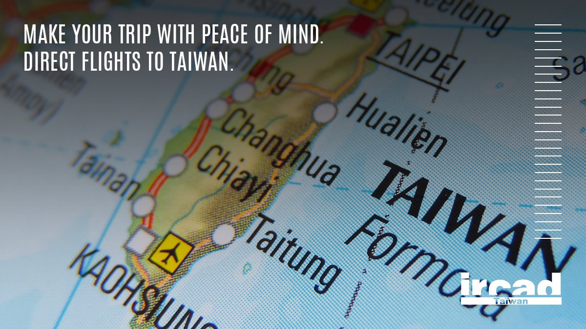 Several Asian countries have direct flights to Taiwan. This facility allows you to take a smooth trip to complete your course at Ircad. Access the 2020 calendar and check the dates of your interest: bit.ly/2NftFog