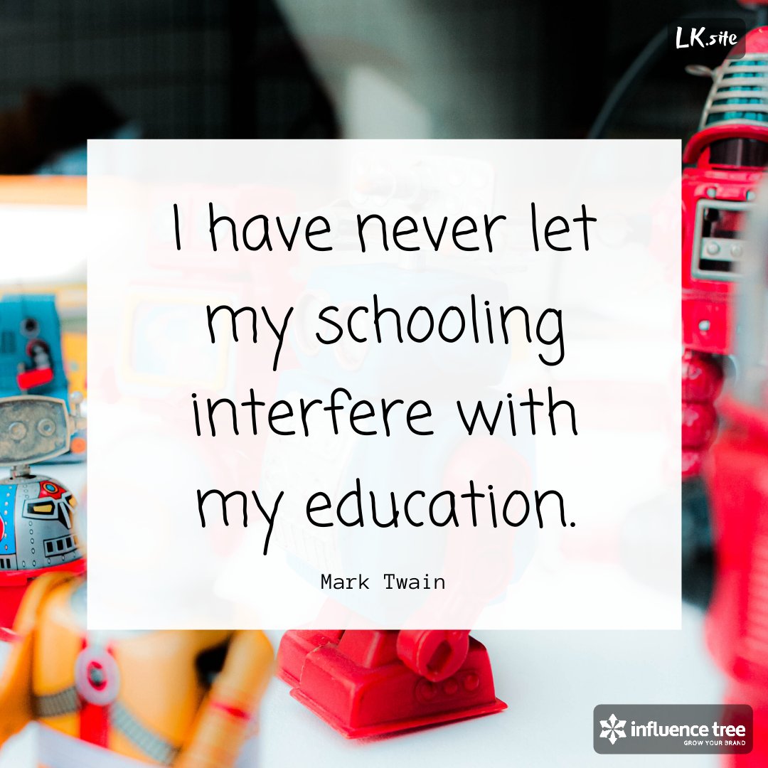 InfluenceTree's tweet image. Be more than just booksmart!