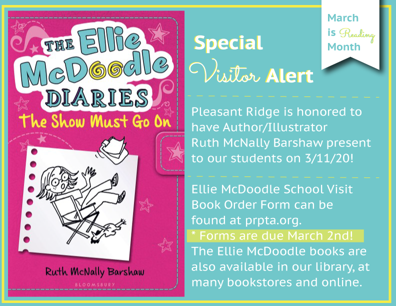PlsRidgePTA's tweet photo. PR welcomes Author/Illustrator Ruth McNally Barshaw on 3.11.20! Book Order forms due March 2nd. https://t.co/NYypSWj7zA https://t.co/Rp0TVuVpMQ