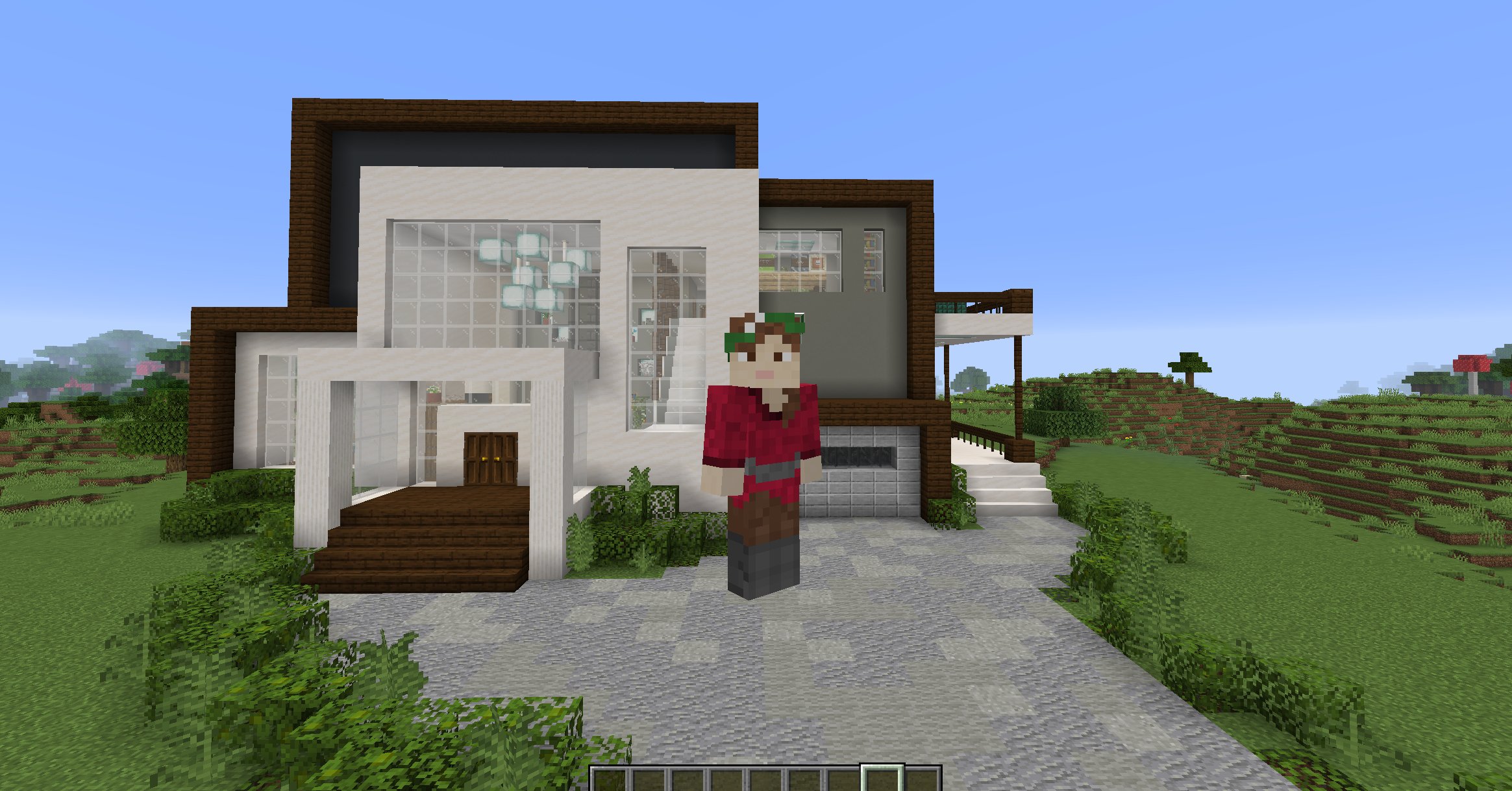 Aprofoundname I Built A Modern Minecraft House This House Happens To Be Trapped In 15 Elaborate Ways But Before I Did A Longer Video Full Of Arrows Potions And Witches
