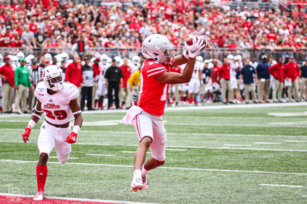 nbflminors's tweet photo. After big catches against Michigan Chris Olave was selected 9th overall and can’t wait to see touchdown grabs on the Cowboys! Olave has been the guy all along! O-H-I-O https://t.co/lmJAY68thd