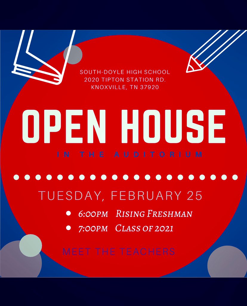 Don’t forget that Open House is tomorrow! #OneTribe