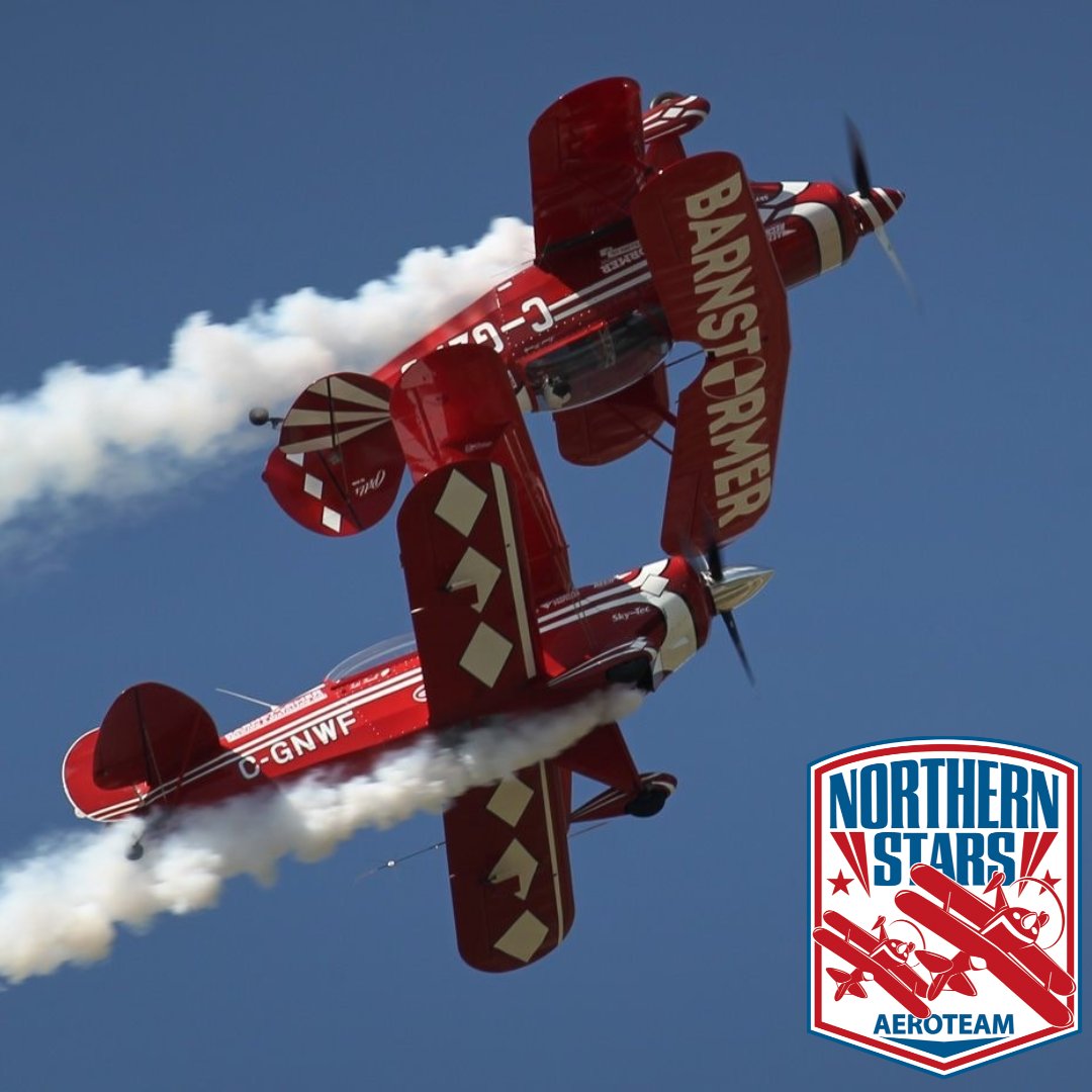 vanairshow's tweet photo. This Precision Formation Aerobatic Team will
push their classic Pitts Special Biplanes to the limits! Former RCAF Pilots Brent Handy, Todd Farrell and the newest member Greg Hume-Powell who performed here with the Snowbirds in 2018! Please Welcome the Northern Stars Aeroteam! https://t.co/Qbtb5yAi3j