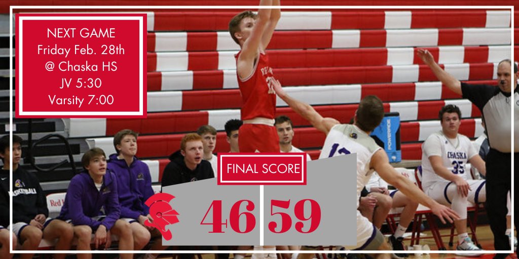 BSM_Basketball's tweet photo. FINAL
BSM 46
Jefferson 59
Again, thank you and congratulations to all of our seniors tonight, we appreciate everything, and good luck! #BSMBasketball #AlwaysARedKnight https://t.co/ac7fuPBiyj