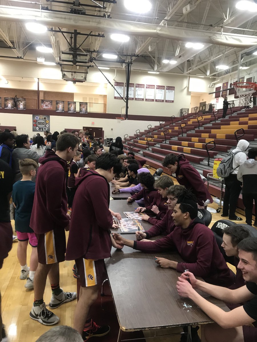 Knights over WBL 59-41. Senior Knight.  Youth Knight.  17th win!  Autographs!