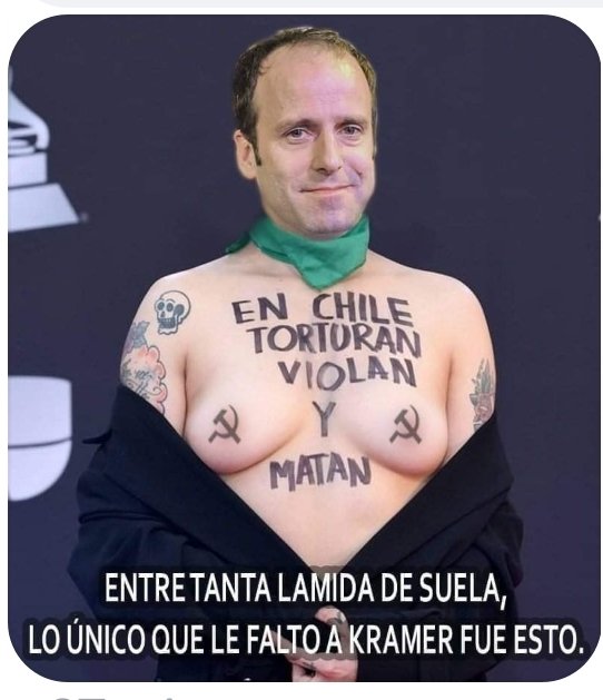 Cecy774's tweet photo. @StefanKramerS  Lo único que te faltó Kramer !!!
Decepcionante a muchos chilenos !!!!! https://t.co/aX5RFjzwqp