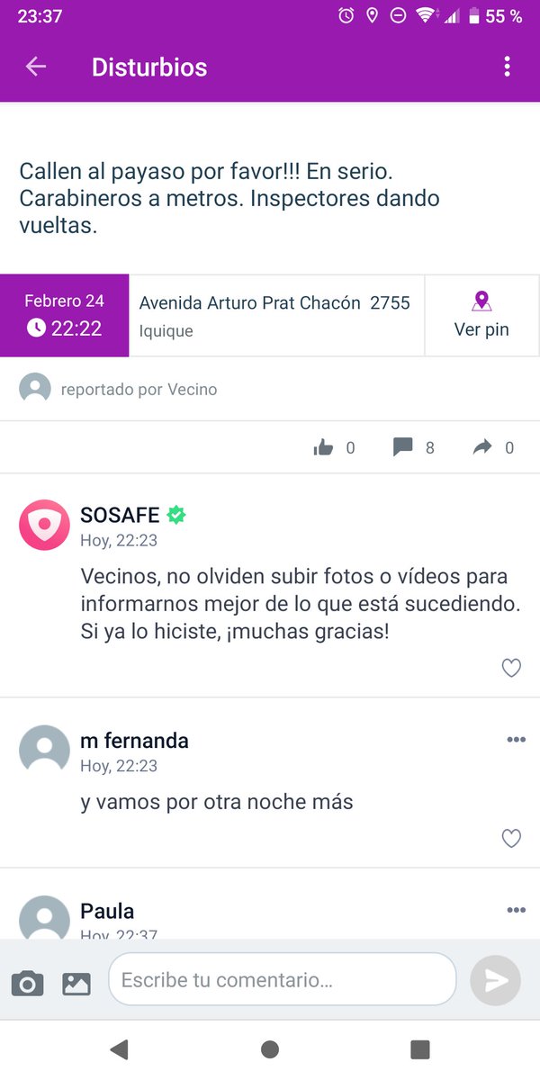 ale_silva's tweet photo. Todas las noches el mismo artista callejero con parlantes. @SOSAFE_CL sin respuesta, @CarabTarapaca a metros y fiscalización de @IquiqueDeTodos nulo. Sr. @MauricioSoriaM se necesita hacer cumplir ordenanza. #Iquique. #cavanchasinparlantes https://t.co/twMjFDALZA