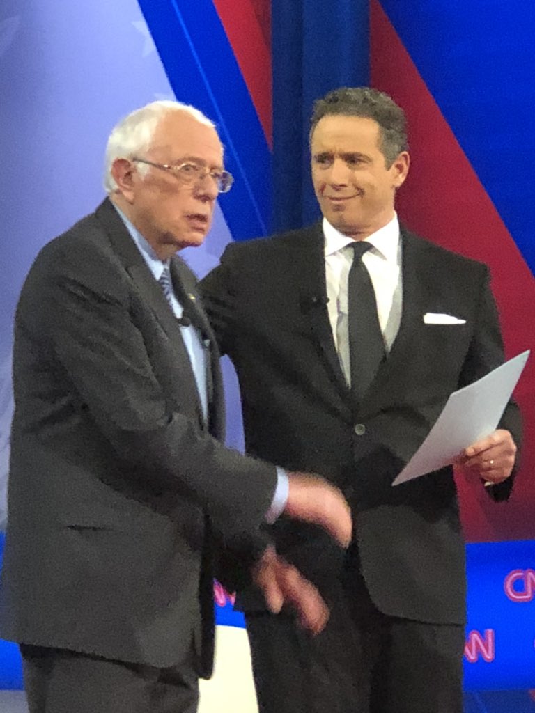 CHSpolitico's tweet photo. Truth is truth @BernieSanders #CNNtownhall!  #election2020 
#secularvaluesvoter #atheistvoter #atheistsengage https://t.co/vcW98A0GPe