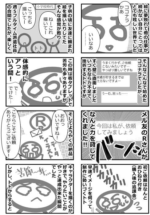 イラストレーター トト 夏までご依頼作業中 Li Lonxbp さんの漫画 作目 ツイコミ 仮