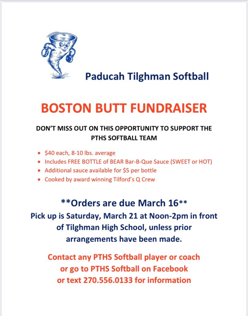Boston Butt Fundraiser