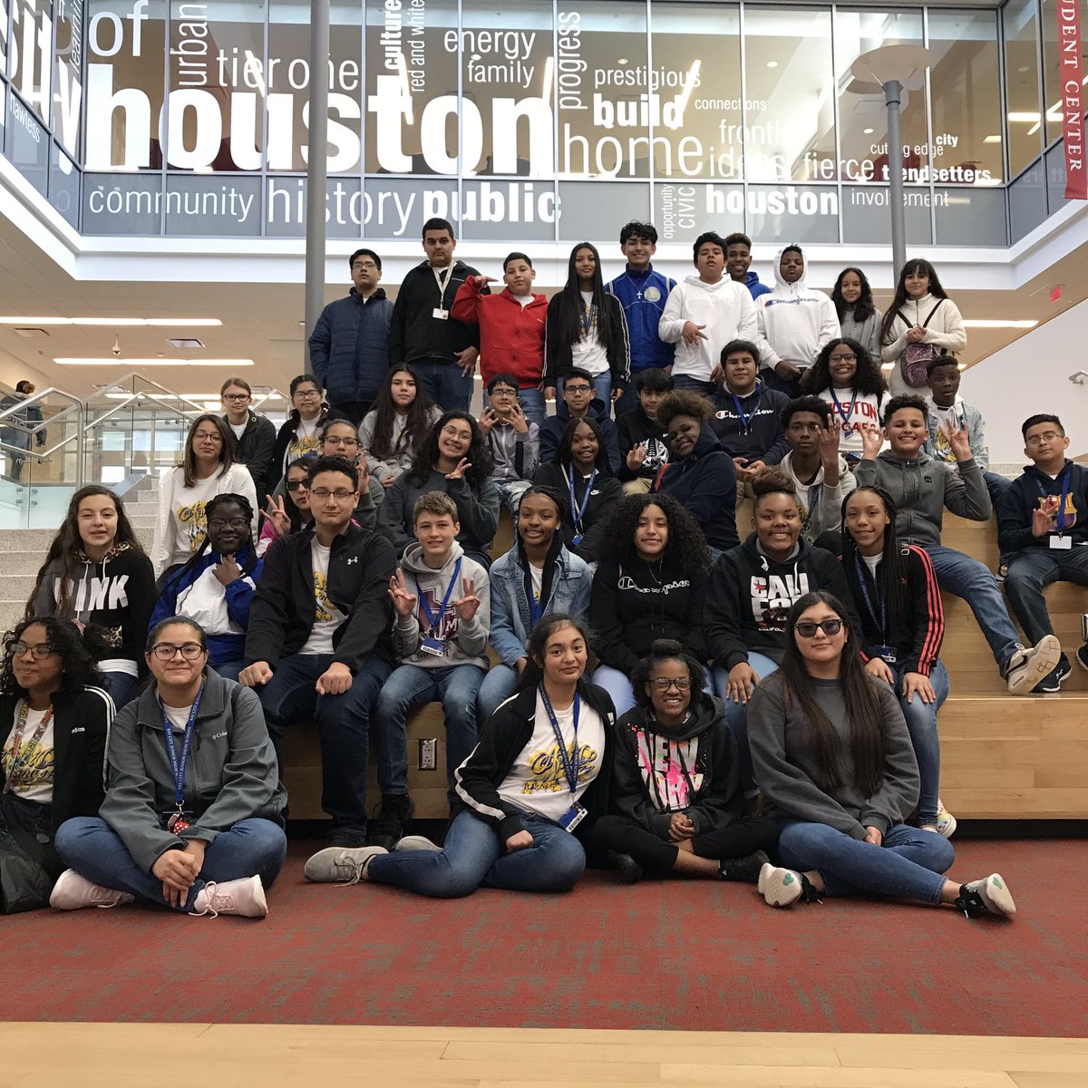 BCISD's tweet photo. #bcjh @AVID4College students toured @UHouston last Fri &amp; @RiceUniversity today. #futurestartstoday #collegeandcareerready #believeinbcisd @BayCityJuniorH1 https://t.co/1sth7uXXor