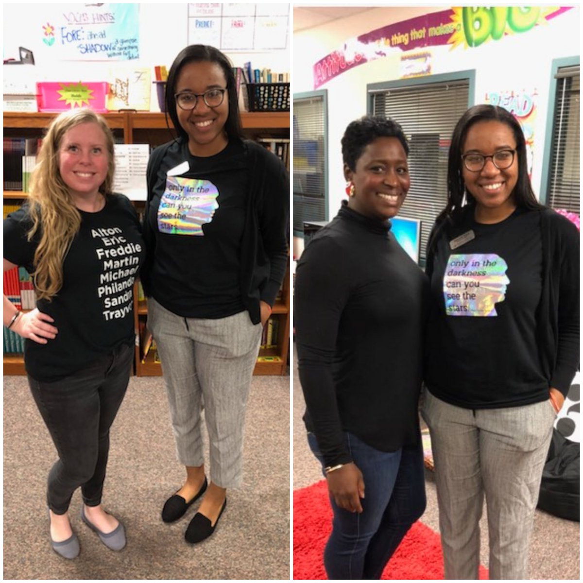 a_FORD_edu's tweet photo. 4 more days to celebrate #BlackHistoryMonth with our students. #Day14 "Only in the darkness can you see the stars" #MLKJr #FancyEarrings #SayTheirNames #BHMRepresentationChallenge #JoinMe #JoinUs #BHM2020 #PostYourPic #18DayChallenge #MoveUsForward #ShirtDonation #DanielleSquared https://t.co/JJpFbMKfpv
