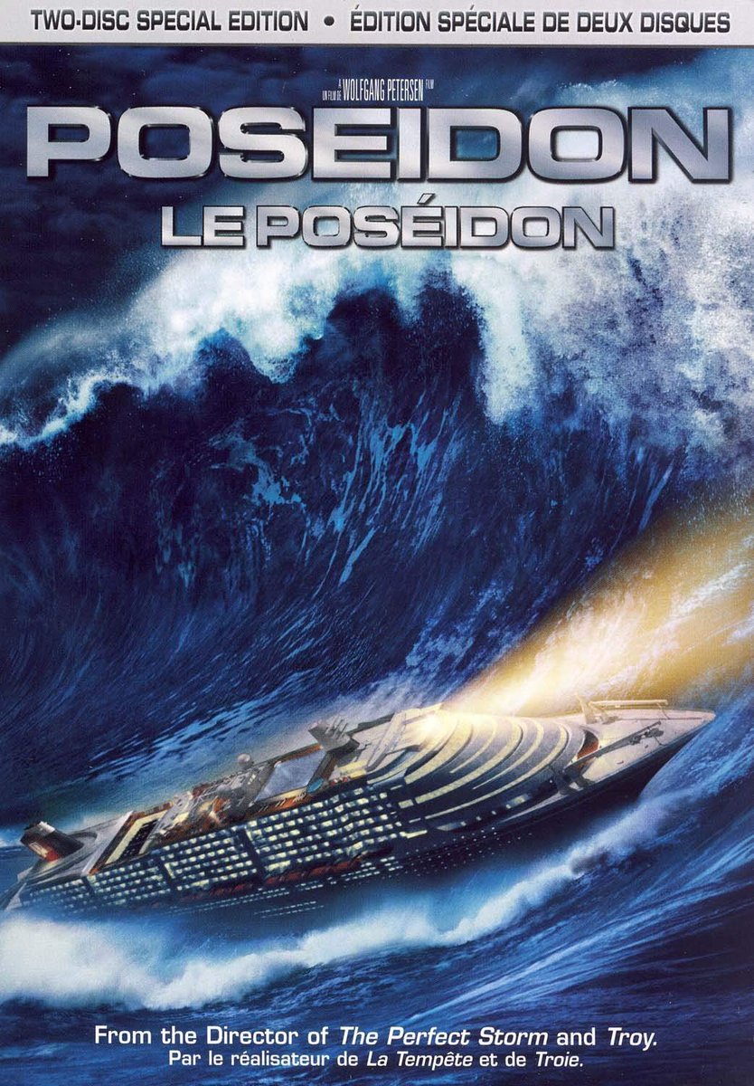 Found this movie for $1.25 in the thrift store. Don't normally go in for religious films, (le Poseidon is the god of the ocean in French,) but can't wait to give it a look. Pretty sure it's all about a boat of sinful people who invoke the wrath of the deity. Should be fun!!