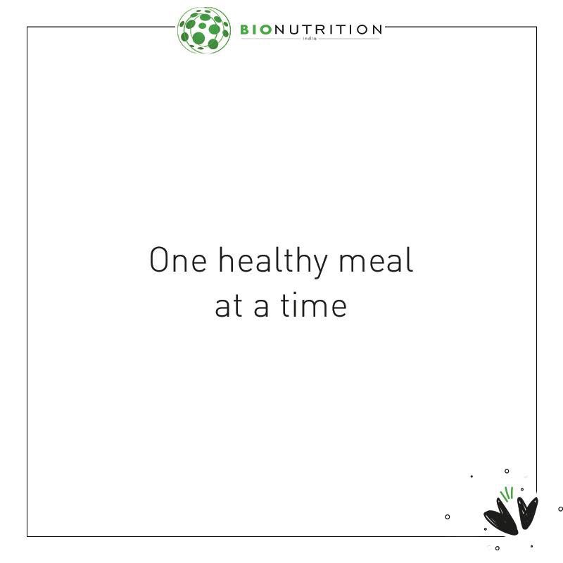 The best approach to meals is to eat four to five smaller meals (breakfast, lunch, dinner, and one or two snacks) throughout the day that include a variety of nutritious, low-fat, and low-calorie foods. Don't forget to add your daily dose of #bionutrition.