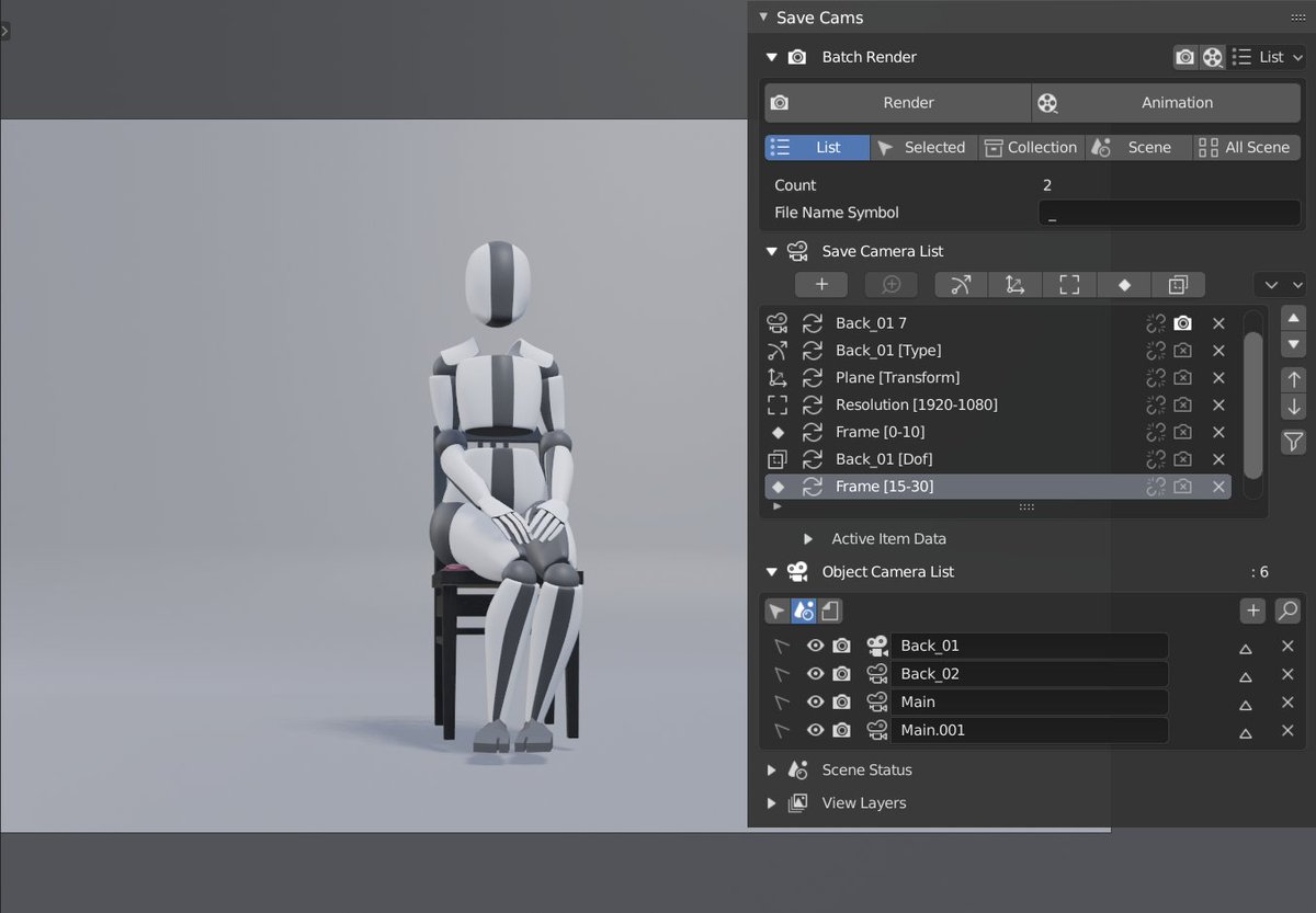 忘却野 On Twitter Save Cams Ver2 1 0 アップデート 大幅な機能追加 改善 オブジェクトカメラリストを追加 リストアイテムの複製やファイルへ書き出し 読み込み オブジェクトカメラとのバッチレンダリング時のリンクなど 大幅な改善を行いました ダウンロード