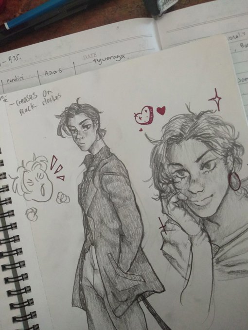 practiced hatching (w oc),,,or idk what it is called in eng but yeah it's something I have to get better at working on wish me luck ?? 