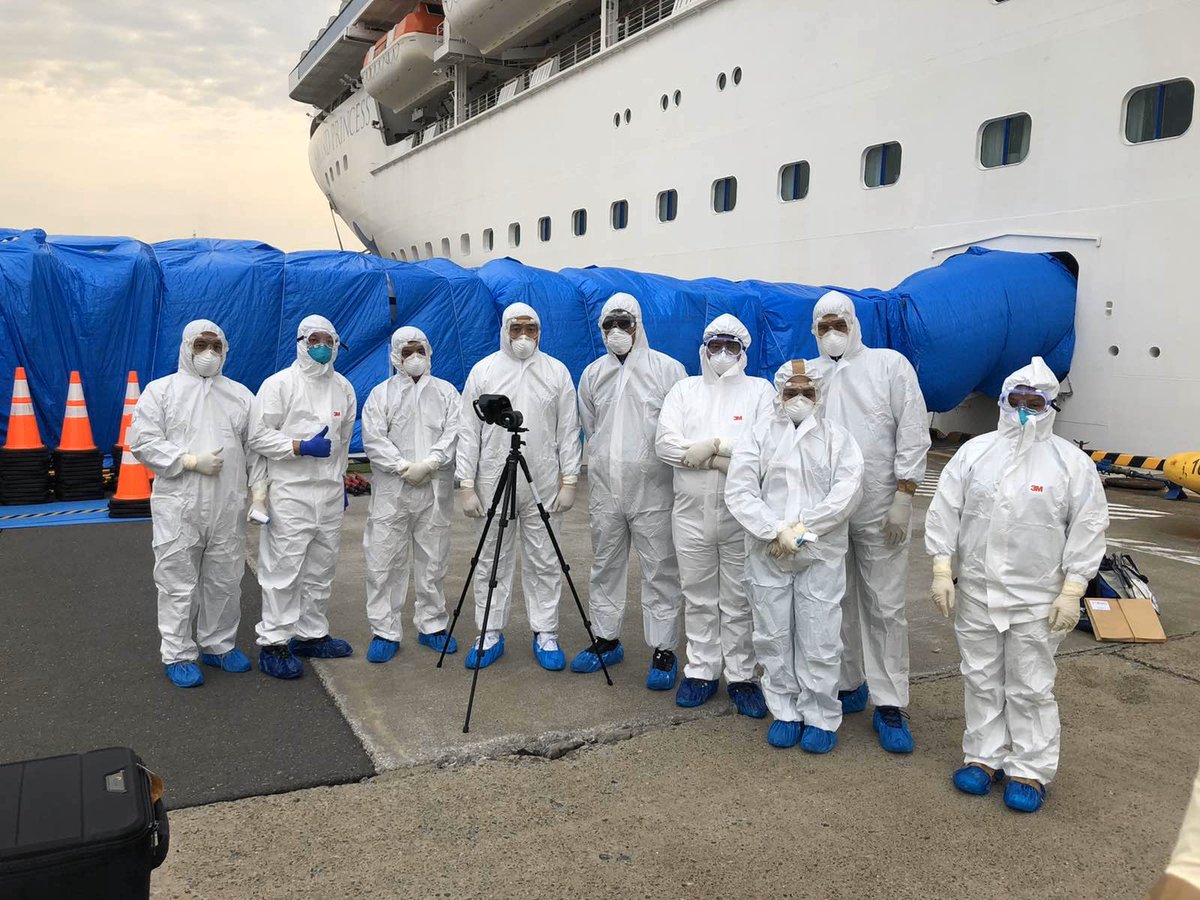 kristinesabillo's tweet photo. LOOK: “The DOH 9-person medical team part of the Repatriation Team with DFA in coordination with the Philippine Embassy in Tokyo is ready to assist our kababayans.” (Photo and caption from DOH)
#COVID19 #MVDiamondPrincess #RepatriationMission @ABSCBNNews https://t.co/1VJrJBtTfI
