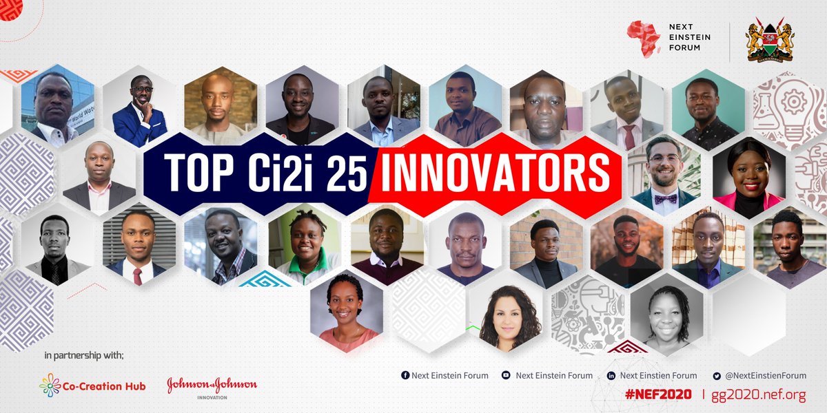 NextEinsteinFor's tweet image. Nous sommes heureux d’annoncer la liste des 25 finalistes de notre concours Ci2i qui développent des solutions évolutives adaptées aux défis locaux. Ils pitcheront pour une récompense de 25.000$ dans 5 catégories durant le #NEF2020! Découvrez-les via 👇

nef.org/2020/02/24/le-…