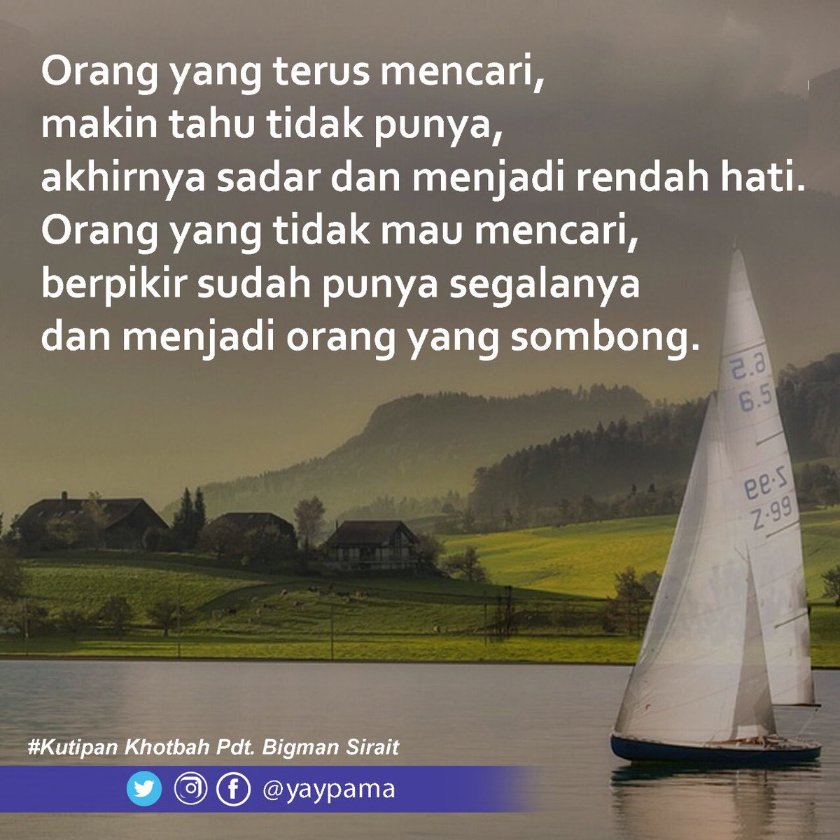 bigmansirait's tweet photo. #yaypama #yayasanpama #pamamediaministry #bigmansirait #bimbinganimankristen #inspirasikristen #gerejasejati #christianwisdom #christianchurch #katabijak #kutipankhotbahbigmansirait #wisdomquotes #kristensejati #spiritualquotes #christianlife https://t.co/kJG2zhYnvo