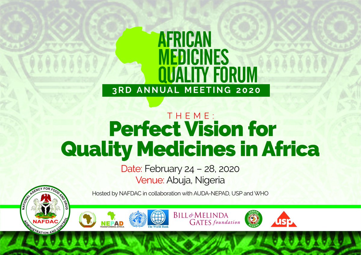 NafdacAgency's tweet photo. All is set for the opening ceremony of the African Medicines Quality Forum #AMQF #AMQF2020 
Theme: Perfect Vision for Quality Medicines in Africa.
📍 Transcorp Hilton, Abuja. https://t.co/ZmGHa5z8WY