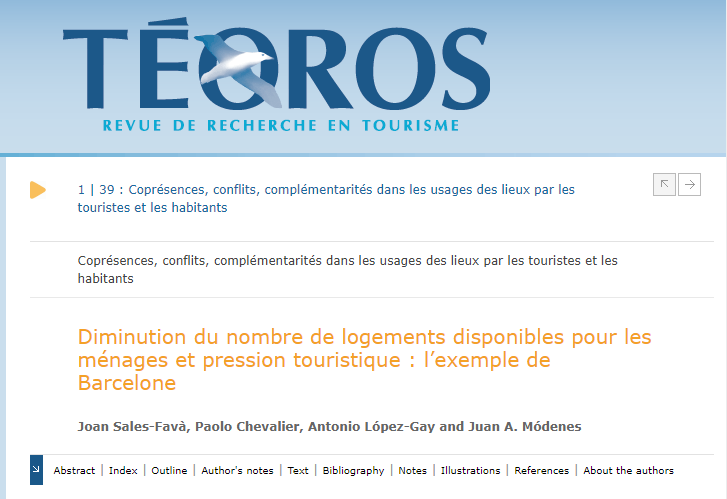 CEDemografia's tweet photo. 4 Investigadors de @CEDemografia:  Joan Sales-Favà @JoanSales , Paolo Chevalier @paolochevalier, Antonio López-Gay @tonilopezga  and Juan A. Módenes @ModenesJA  i firmen aquest article 
#tourisme, #logement, #Airbnb, #Barcelone 
@Geografia_UAB 

👉https://t.co/4xp8RbATry https://t.co/cBKXgMNIyL