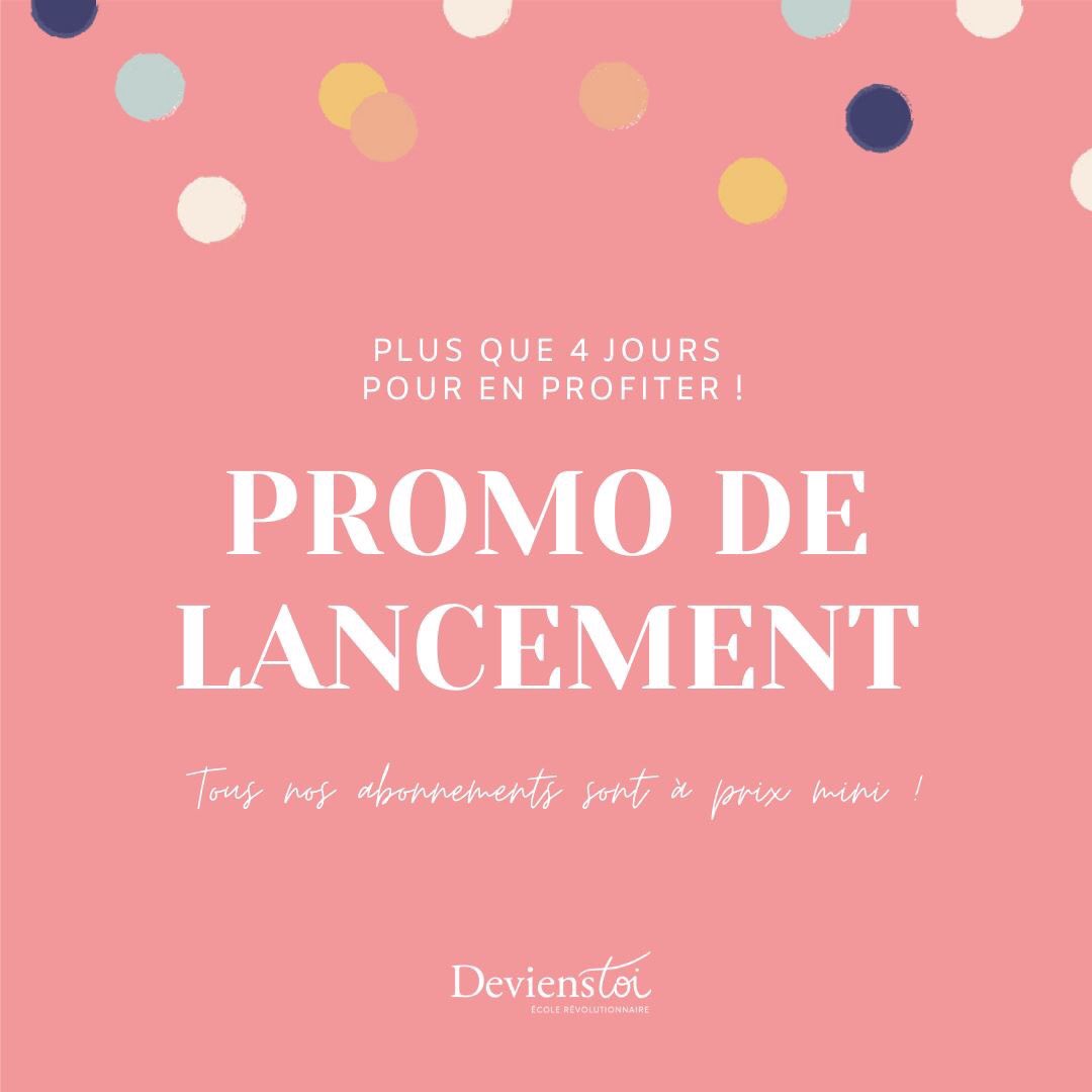 TIC TAC ⏳

Il ne reste plus que 4 jours pour profiter des tarifs exceptionnels de notre école ! 😲

- 25€ au lieu de 39€ pour les abonnements mensuels.

- 120€ au lieu de 210€ pour le pass 6 mois.

- 204€ au lieu de 360€ pour le pass 1 an

FONCEZ ! 
devienstoi.fr